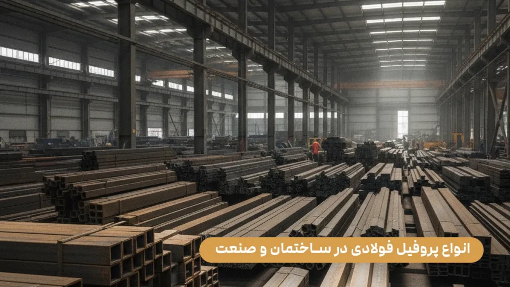 انواع پروفیل فولادی در ساختمان و صنعت | کاربردها و راهنمای خرید